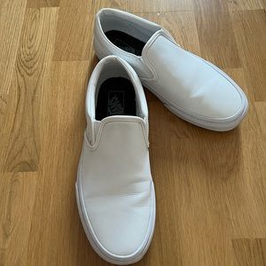 Vans Leather Slip-on, almost new!